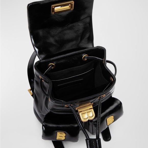 Brandon Blackwood Black and Gold Backpack - Picture 3 of 9